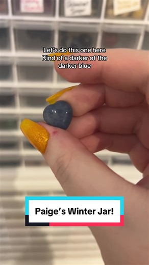 Paige’s winter wonderland custom dream jar! Thank you so much for ordering, Paige! Cheers to you! #asmr #crystalshop #dreamjar #dreamjarcreation #customdreamjar