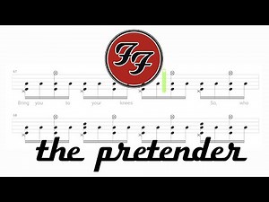 Foo Fighters - The Pretender (🔴 Drum Notation | Tutorial) ‪@chamisdrums‬ Bass Tabs on ‪@ChamisBass‬