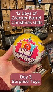 Unwrap joy with surprise toys for Day 3 of Cracker Barrel Christmas gifts! Don't forget to tag a friend who would love these in their stocking! 🎁🌟 | Cracker Barrel Old Country Store