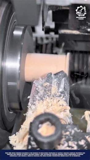 Automatic Wood Profiling Lathe - High-Speed Shaping for Precision Small Components