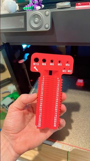 Screw Measuring Tool 3D Print #3dprinting #3dprinted