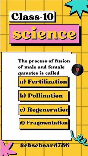 Class 10 Science | Reproduction Most Important MCQs 🔥 | Board Exam 2025 #class10science #mcq