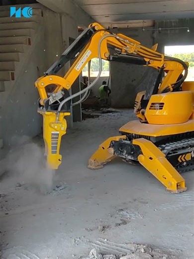 HCR120D Demolition Robot Applications#demolitionrobot #brokk