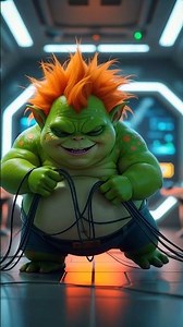 Chubby, Green - Freckled Alien - SCITOD - Science Fiction videos