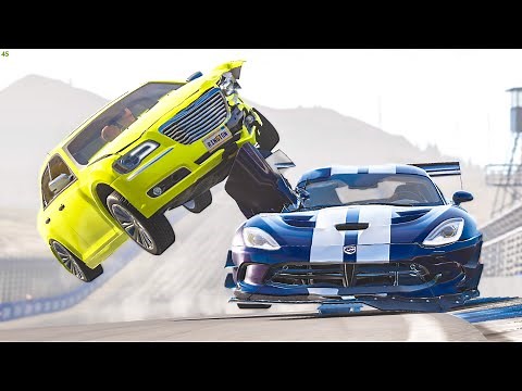 Street Racing Car Crashes #65 - BeamNG Drive Crashes