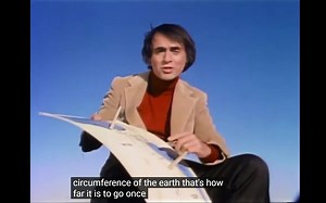 1.5M views · 43K reactions | About 2200 years ago, Eratosthenes, a Greek librarian in Alexandria, Egypt, determined the Earth's circumference – and in doing so proved the curvature of the Earth – using 'sticks, eyes, feet.... plus a zest for experiments'. Carl Sagan, eminent cosmologist and humanist, at his finest.  | Humanists UK | Facebook