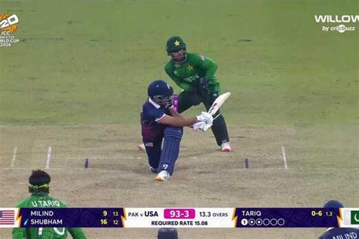 Shubham nails the sweep! | Cricbuzz.com