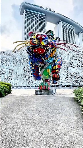 Trash-Sure Sculpture : Sumatran Tiger @ Garden By The Bay, Singapore