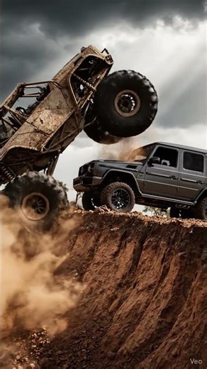 Who will conquer the cliff first? Watch this epic off-road battle unfold