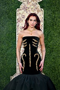 Dua Lipa’s Fantastical Golden Globes Gown Winks at Her Mermaid Performance in “Barbie”