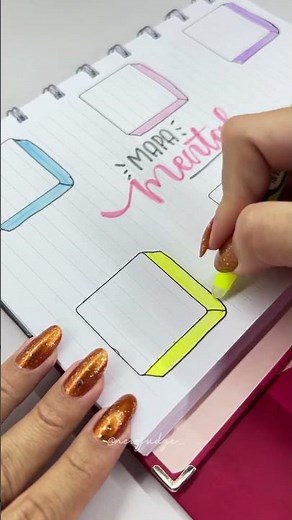 Ideia de mapa mental para organizar o seu estudo