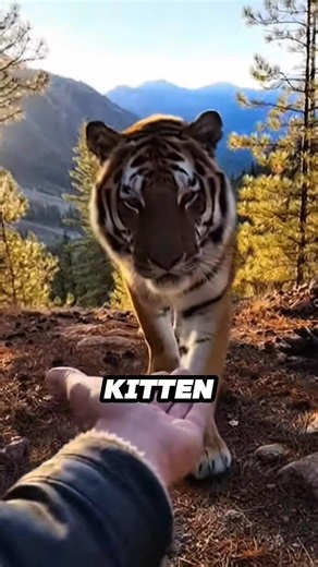 The tiger cub returned to save the man's life 🐯