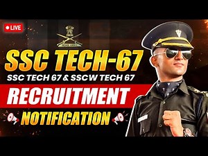 SSC (Tech)-67 Notification Out! Dates, & SSB Strategy for Men & Women 🚨 #ssctech #army