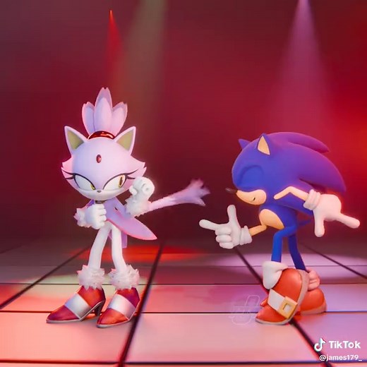 Let's Groove dance animation — Sonic & Blaze 3D (Blender)