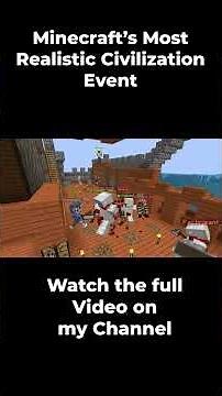 The Seamen War | Minecraft's Most Realistic Civilization Event #shorts