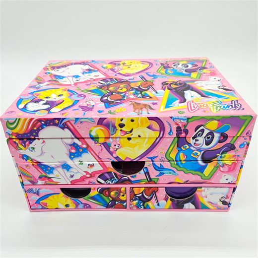 Vintage Lisa Frank Stationery Box – 90s Set W Stickers, Stationary, Tape, Markers & Paper - Etsy