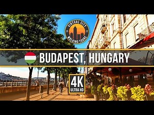🇭🇺 BUDAPEST, HUNGARY – Virtual City Center (Pest Side) Walking Tour 2022 [4K Walk]