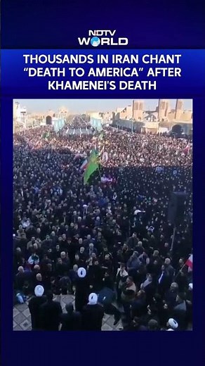 Thousands In Iran Chant “Death To America” After Khamenei's Death