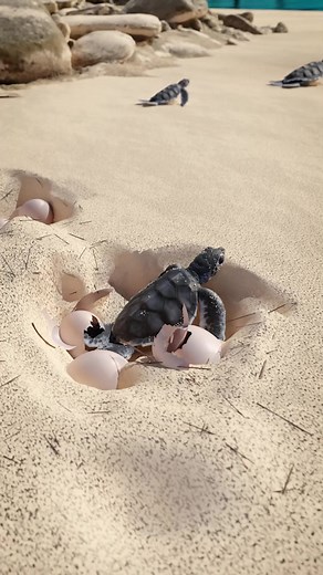 Sea Turtle Hatchlings' Dangerous Trek 😲 | Zack D. Films