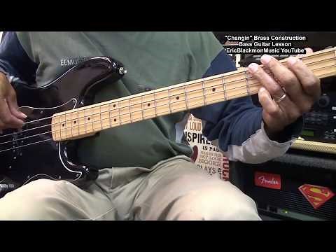 How To Play CHANGIN' Brass Construction Electric Bass Guitar Lesson ‪@EricBlackmonGuitar‬