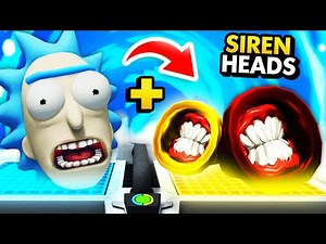 RICK Creates HOLY SIREN HEAD vs EVIL SIREN HEAD BATTLE (Rick and Morty: Virtual Rick-Ality Gameplay)