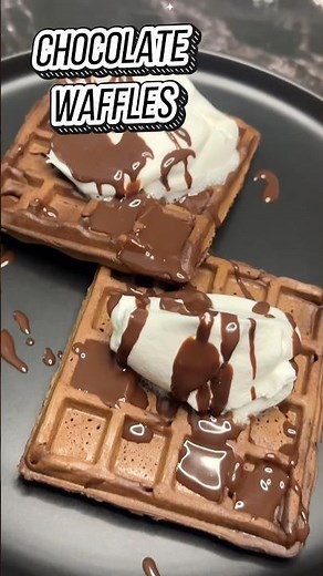 Chocolate Waffles 🧇 #waffle (recipe hub with lubna )