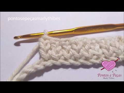 CROCHET HIGH STITCH WITHOUT LOOPS TUTORIAL MARLY THIBES
