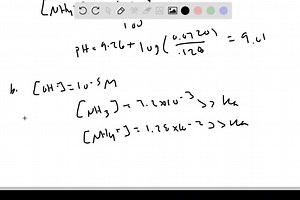 SOLVED:A handbook lists various procedures for preparing buffer solutions. To obtain a pH=9.00, the handbook says to mix 36.00 mL of 0.200 M NH3 with 64.00 mL of 0.200 M NH4 Cl (a) Show by calculation that the pH of this solution is 9.00. (b) Would you expect the pH of this solution to remain at pH=9.00 if the 100.00 mL of buffer solution were diluted to 1.00 L? To 1000 L? Explain. (c) What will be the pH of the original 100.00 mL of buffer solution if 0.20 mL of 1.00 M HCl is added to it? (d) W