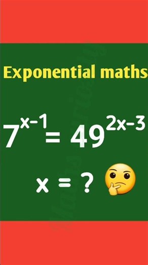 exponential math #maths #exponents