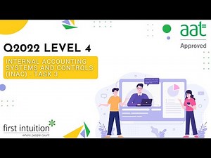 AAT Q2022 Level 4 Internal Accounting Systems and Controls (INAC) - Task 3 - First Intuition