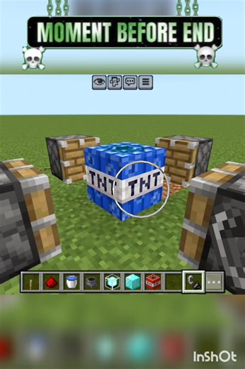 Hydro TNT in Minecraft 🌎💦 #minecraft #gaming #trending #memes #viral