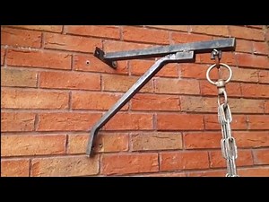Refitting a punch bag wall bracket