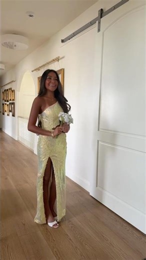 Prom night in the perfect dress ✨🤍 #ypsilondresses #prom #promdress #nayveenelson