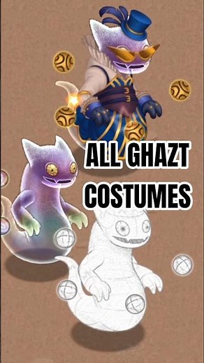 MSM My Singing Monsters, All Ghazt Costumes #mysingingmonsters #singingmonsters #ghazt
