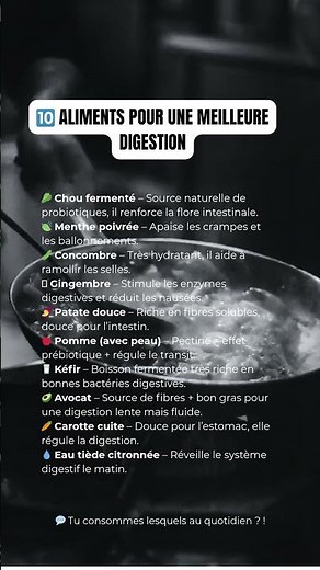 10 aliments pour une meilleure digestion (naturel et simple)