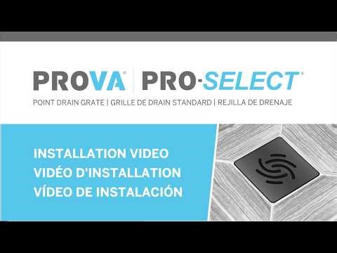 How to Install a PROVA PRO-SELECT® Point Drain Grate