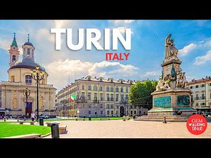 Turin, Italy Walking Tour 🇮🇹 | 4K 60fps | Via Roma, Piazza San Carlo & City Center