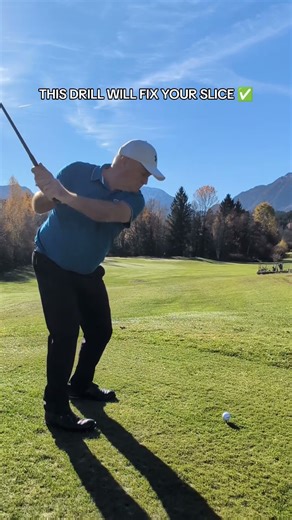 Fix your Slice in 30 SECONDS🏌️the head cover slice fix drill ⛳ ✅best swing drill for slicers🏌️