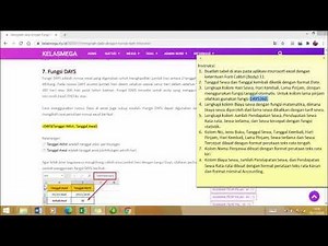 Menggunakan Fungsi Tanggal Otomatis