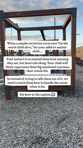 First, don’t argue with the thoughts. When your child is saying ‘I’m the worst,’ their nervous system is offline. Logic doesn’t land. Get low, stay calm, and wait for regulation. Then - and this is the teaching moment - explain what happened: ‘When you get really upset, your brain tells you some heavy stories. Those stories feel true, but they’re not facts.’ Help them name it: ‘That was RSD talking, not the real you.’ We’re not just managing this moment. We’re teaching them to recognize and ride