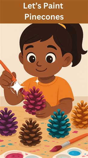 Can you believe you can turn simple pinecones into colorful...