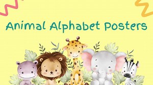 Animal Alphabet Poster: ABC Learning Chart, Kids Room Decor (PDF Download - Etsy Canada