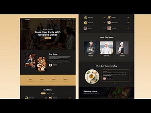 Restaurant Website using Html Css and Javascript