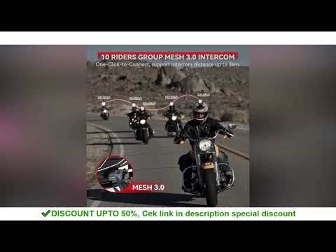 2025 XGP-X10 Bluetooth Motorcycle Intercom Wireless BT 5.3 Communication Device Helmet Intercom