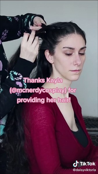 Creative Medieval Hairstyles: Hair Taping Tutorial