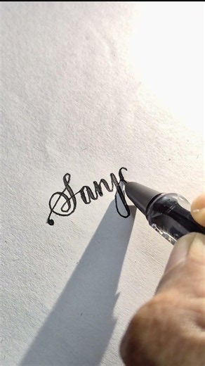 How to Write "Sanjana" in Elegant Cursive English Lettering 🖋️ #handwriting #sanjana
