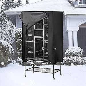 Universal Bird Parrot Cage Cover - Large Night Birdcage Protector for Bird Rescue, Night Accessories Guard, Windproof & Waterproof