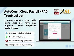 (中文) AutoCount Cloud Payroll - FAQ Troubleshoot 操作示范