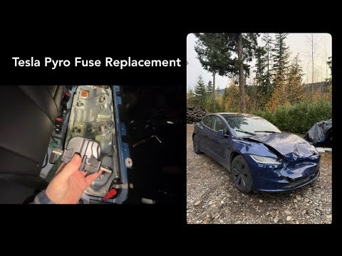 How to replace pyro fuse off 2024-2025 Tesla Model 3