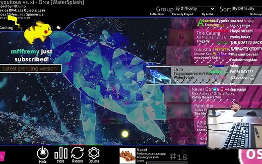 [osu!]培根vaxei 2023-04-17直播记录